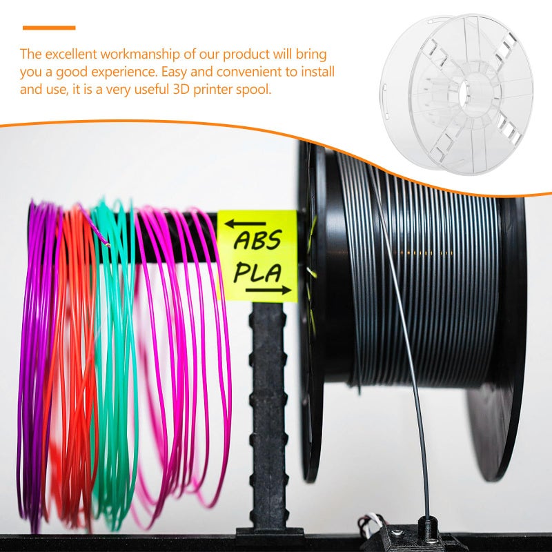 1Kg Plastic Hollow Bobbin Spool for 3D Printer Filament Reusable Storage Reel - Image 4