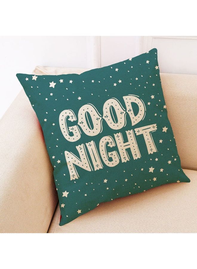 NIBEMINENT Printed Cushion Cover Green/White