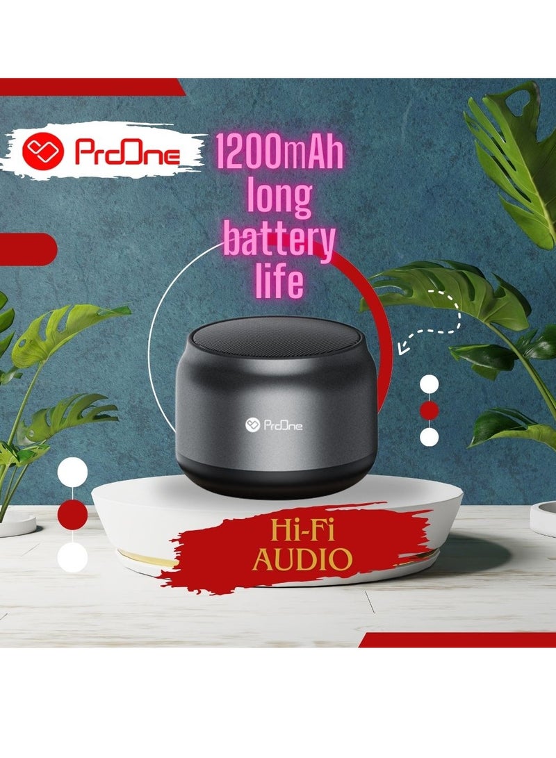 ProOne ProOne PSB4511 Mini Portable Wireless Outdoor Stereo Speaker - Bluetooth Speaker with Up to 6 Hours Playtime,Enhanced Bass, Waterproof, Long Battery Life, Compact Design  - Image 3