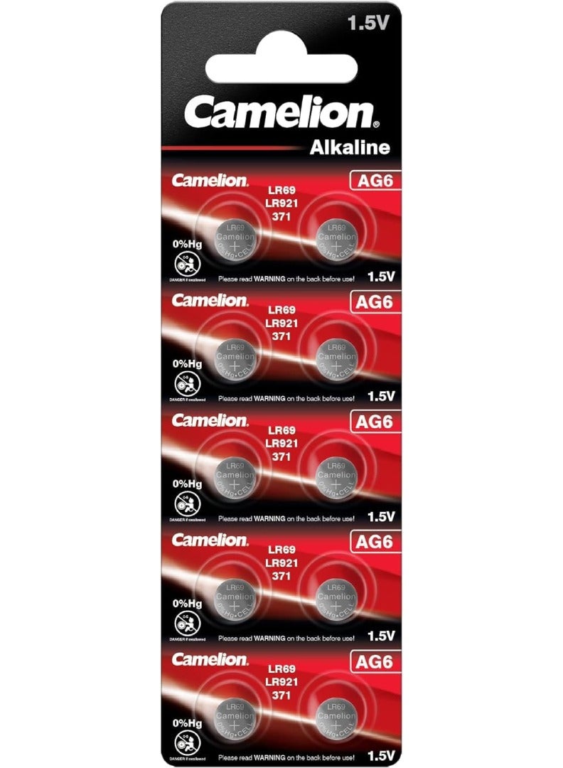 Camelion Camelion AG6/LR69/LR921/371 Alkaline Button Cell Batteries - Pack of 10 360 Packs - Image 2