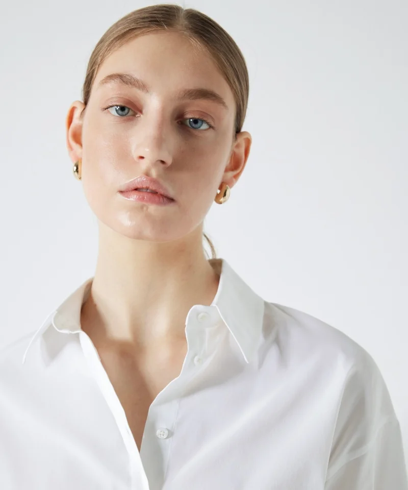 Miss İpekyol Poplin Crop Shirt