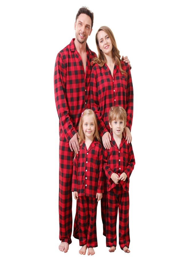 CARETOO Matching Family Pajamas Sets Long Sleeve Christmas Reindeer Plaid Pjs Striped Women Holiday Sleepwear Homewear - Image 1