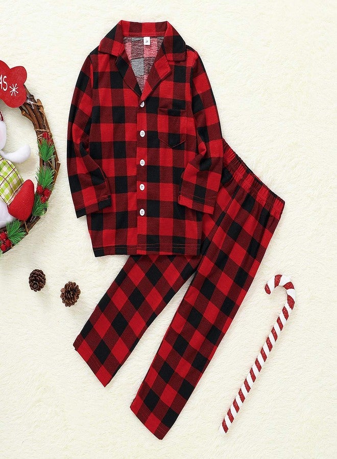 CARETOO Matching Family Pajamas Sets Long Sleeve Christmas Reindeer Plaid Pjs Striped Women Holiday Sleepwear Homewear - Image 3