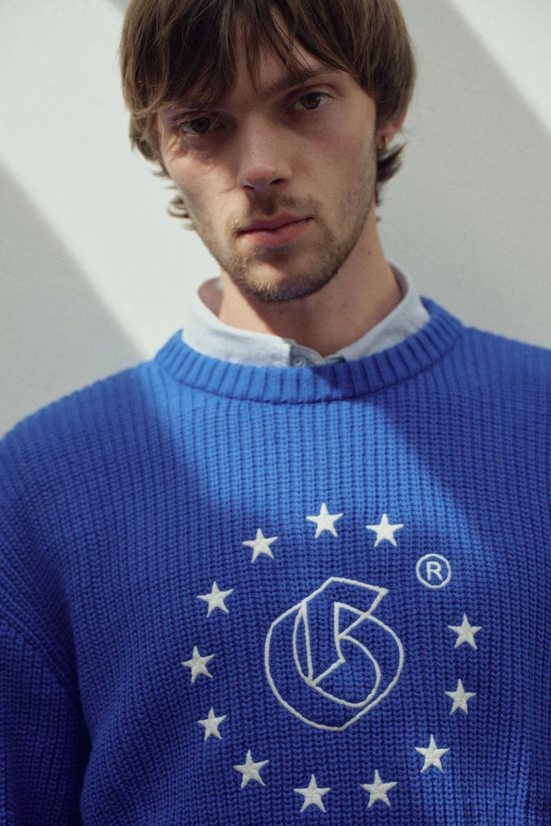 Giesto Cobalt Blue GIESTO Men's Cotton Sweater for Men | Best Price UAE