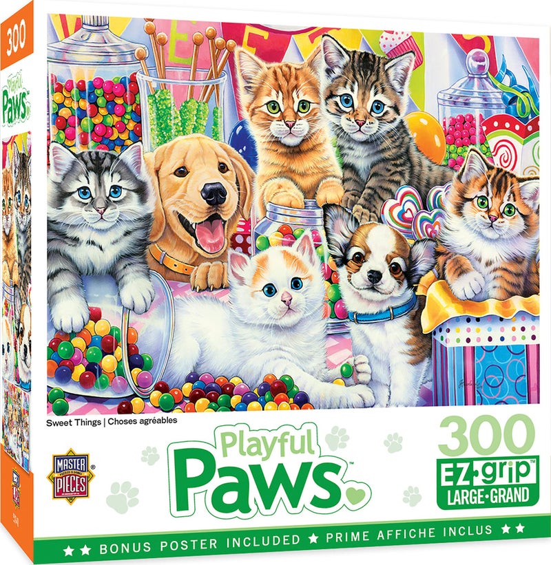 MasterPieces 300 Piece EZ Grip Jigsaw Puzzle Sweet Things 18x24 - Image 2