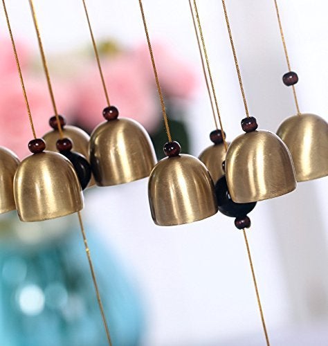 LailioLive Gifts Eiffel Tower 4 Bells Copper Wind Chimes Church Home Yard Garden Hanging Décor - Image 3