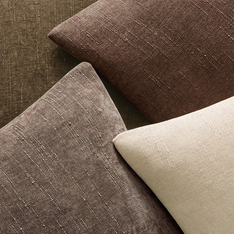 MIULEE Pack of 2 Decorative Throw Pillow Covers Soft Chenille Throw Pillows Solid Textured Cushion Covers for Couch Sofa Bedroom Living Room 20x20 Inch, Chocolate Brown - Image 5