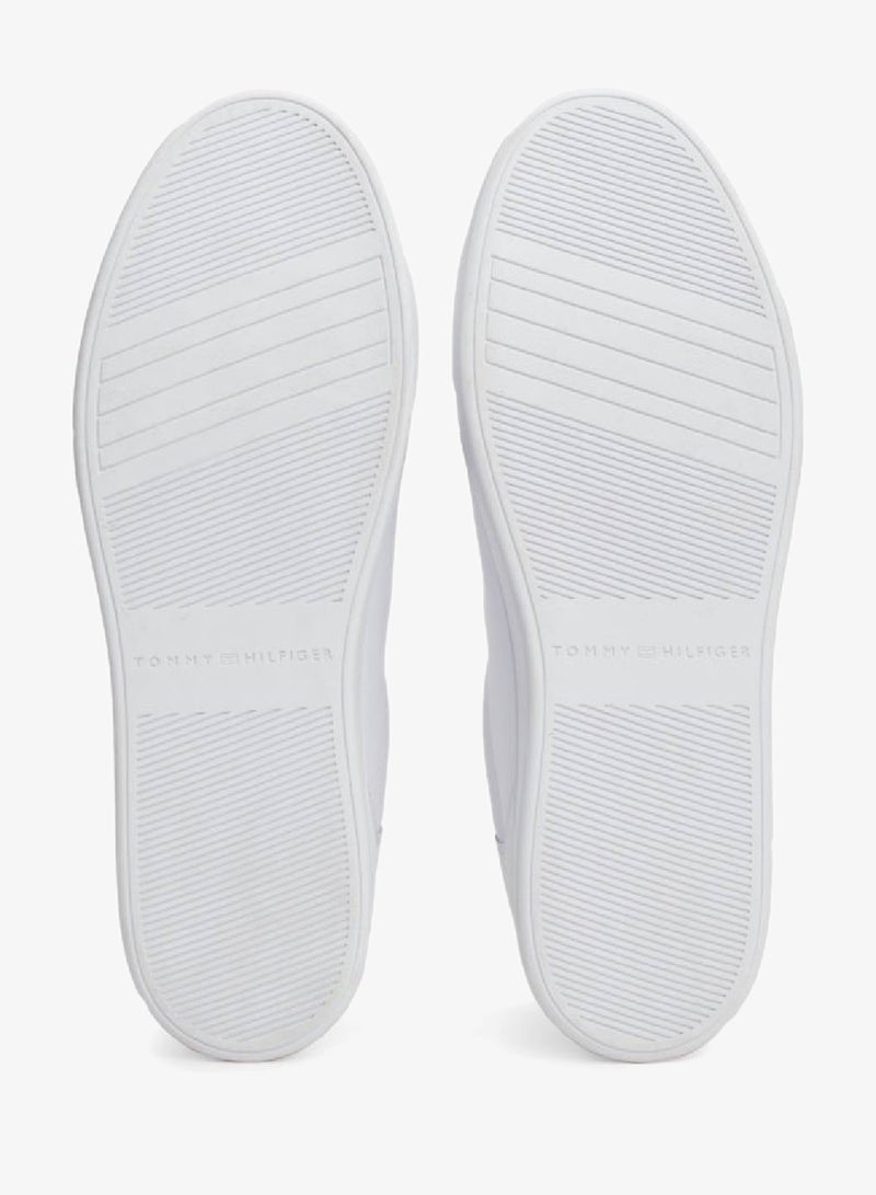 TOMMY HILFIGER Essential Leather Signature Tape Court Sneakers - Image 5