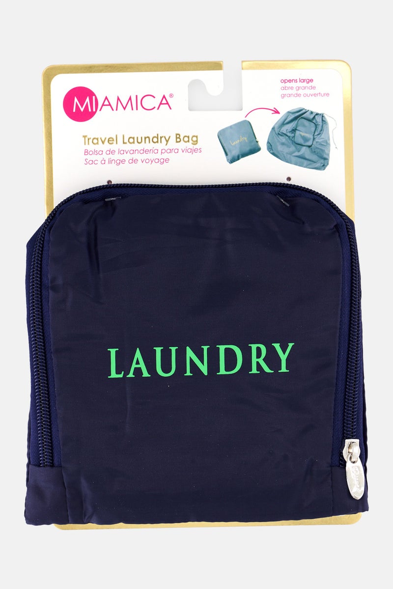 Miamica Travel Laundry Bag, Navy Bag - Image 1