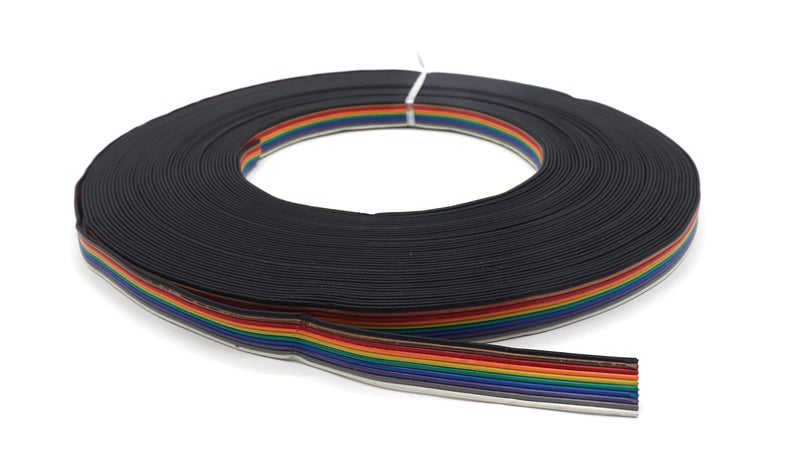 Electronicspices Electronic Spices Multicolor Flat Ribbon Cable 10 Colour wire 20METER - Image 1