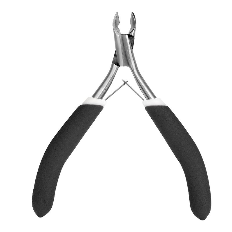 Stainless Steel Nail Clippers: Black, High Quality Rust-resistant Durable, Non-slip Comfort Grip - Sharp Precision Cutting, Portable Lightweight Manicure Tool for Nail Care Dead Skin Trimming - Image 1