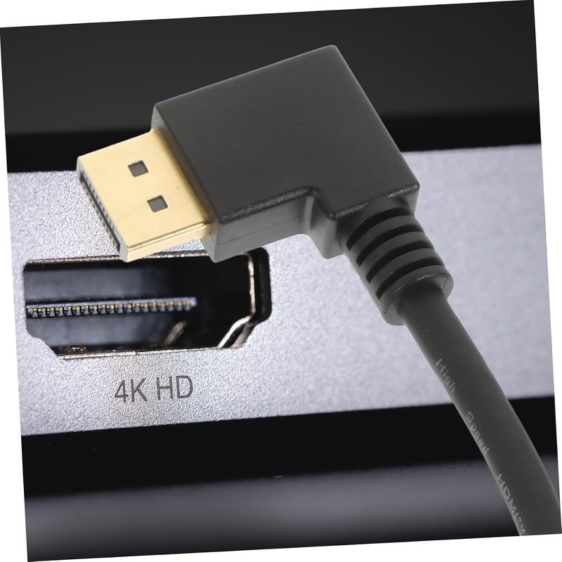 تخزين في بيئة مناسبة كابل تمديد DisplayPort من ذكر إلى أنثى لموصل الشاشة لإعداد الكمبيوتر والشاشة، بتصميم يقلل من التآكل، مع تكوين زاوية يسرى لتوفير المساحة يمكن الدمج مع منتجات تصميم مضاد للانزلاق - Image 5