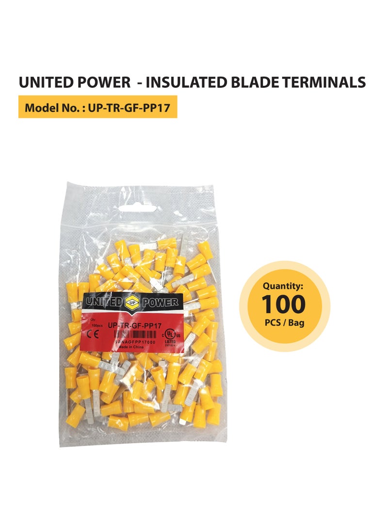 يونايتد باور أطراف الشفرة - موصلات المجرفة المعزولة للأسلاك الكهربائية، من النوع المجعّد - Image 4