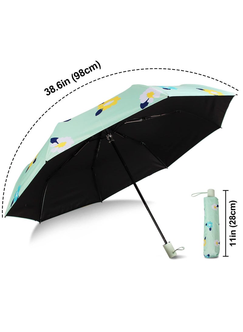 KASTWAVE Windproof Travel Umbrellas for Rain, Mini Small Travel Umbrella for Backpack Perfect Lightweight Compact Parasol Strong Packable Umbrella for Travel Bag Car, Popular Style for women and men - Image 2