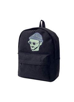 Fashion Women Printing Black Canvas Schoolbag Backpack Shoulders Bag Male Killer