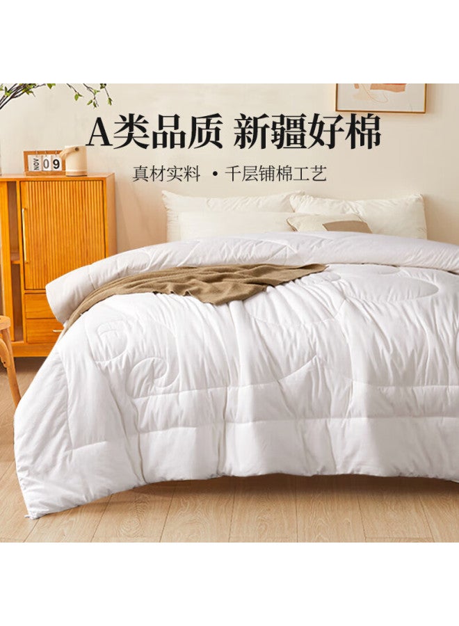 Home Textiles Class A Antibacterial All-Cotton 100% Xinjiang Cotton Autumn And Winter Quilt, 6 Jin, 200*230Cm, All-Season Comforter - Image 1