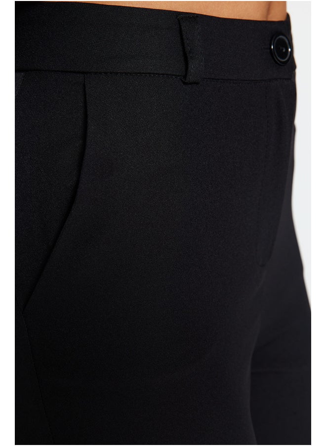 trendyol - Black Basic Cigarette Slim Leg Woven Trousers - Image 1