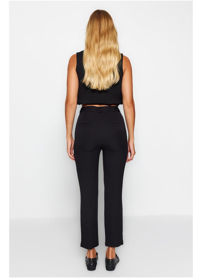 trendyol - Black Basic Cigarette Slim Leg Woven Trousers - Image 1