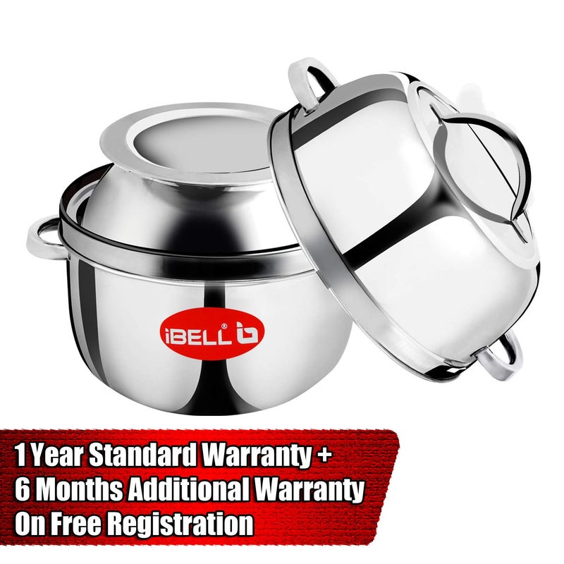 iBELL iBELL 1 kilogram Premium Stainless Steel Steam Pot Thermal Rice Cooker Induction Based Pot with Rubber Gasket  - Image 2