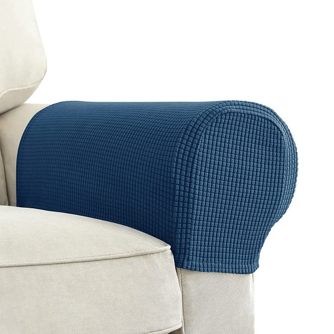 Premium Polyester Sofa Arm Cover Scratch Resistant Protector Covers Washable Elastic Armrest Covers for SquareCurvedSloping Couch Armrests 2Pcs Baolan