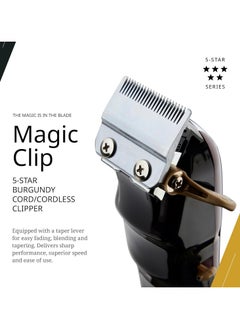 Magic Professional Cordless Hair Clipper Stagger-Tooth Blade Professional Hair Trimmer with Attachments Great for Barbers and Stylists  - Image 2