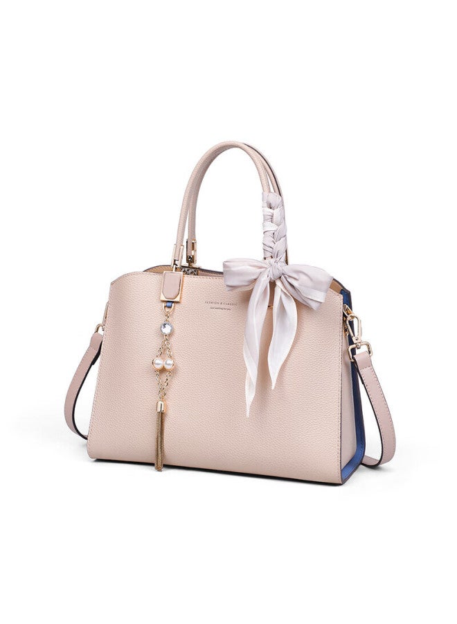 Viney Leather Handbag For Women, Large Capacity Tote Bag, Middle-aged Shoulder Bag, Birthday Gift For Girlfriend On Qixi Festival And Valentine's Day - Image 2