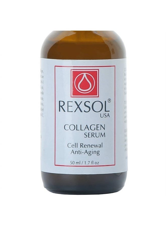 REXSOL - Collagen serum | With Vit C&E | Effective Anti Aging Serum For Face Care & Age Spot Remover | Anti Wrinkle Serum & Anti Aging Face Serum With Hyperpigmentation Treatment | Rapid Wrinkle Repair - Image 1