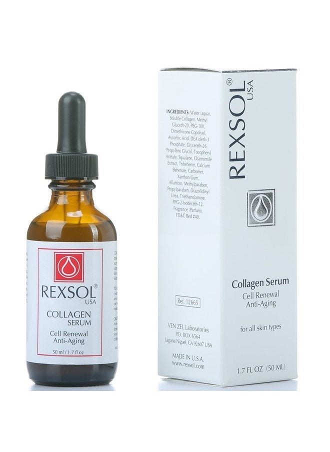 REXSOL - Collagen serum | With Vit C&E | Effective Anti Aging Serum For Face Care & Age Spot Remover | Anti Wrinkle Serum & Anti Aging Face Serum With Hyperpigmentation Treatment | Rapid Wrinkle Repair - Image 1