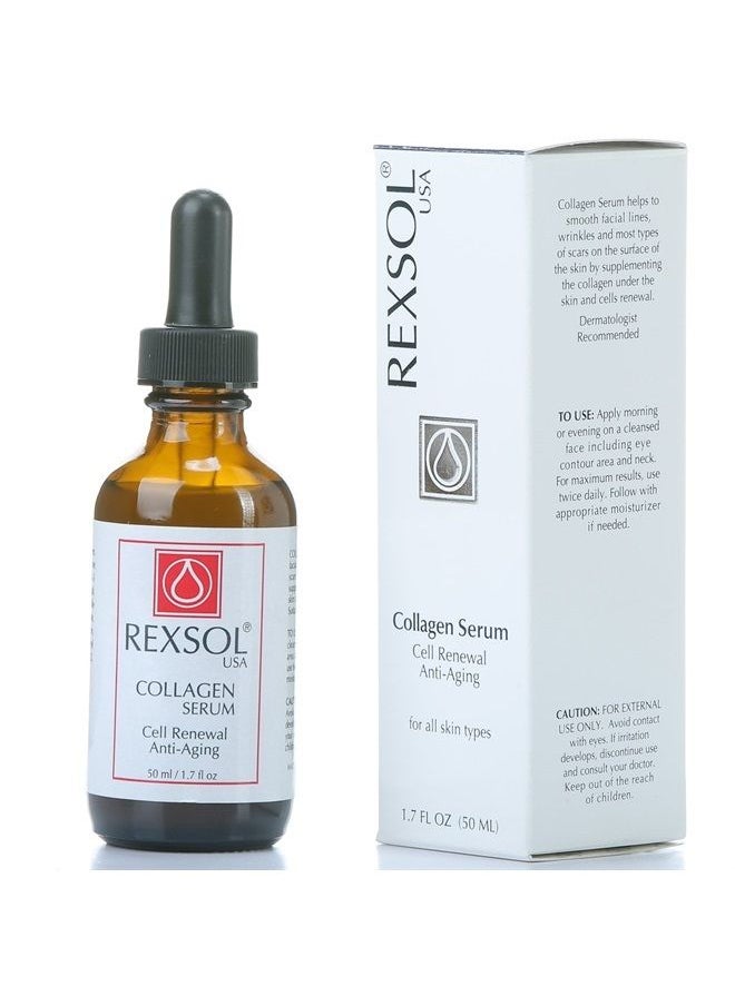 REXSOL - Collagen serum | With Vit C&E | Effective Anti Aging Serum For Face Care & Age Spot Remover | Anti Wrinkle Serum & Anti Aging Face Serum With Hyperpigmentation Treatment | Rapid Wrinkle Repair - Image 1