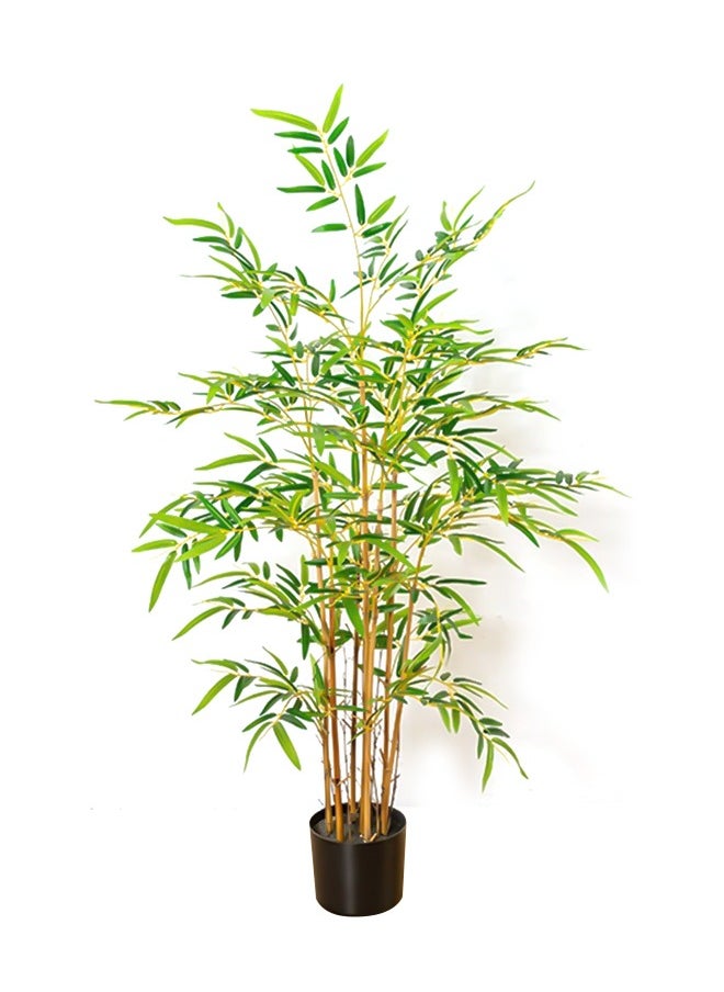 Generic 120cm artificial bamboo tree with pot, imitation bamboo plant with natural texture  /  - Image 1