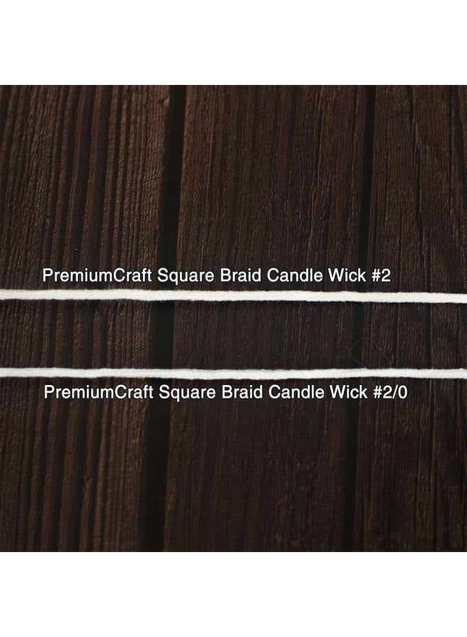PremiumCraft Square Braid Cotton Candle Wick - #2 - Image 2