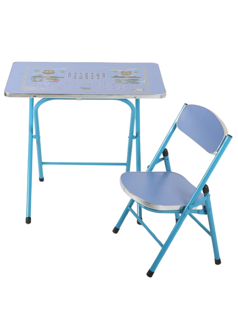 PixelsFurniture Pixel Furniture Kids Study Desk and Chair Set, Multifunctional School Student Table Comfortable for Girls Boys Students, Foldable - Image 2