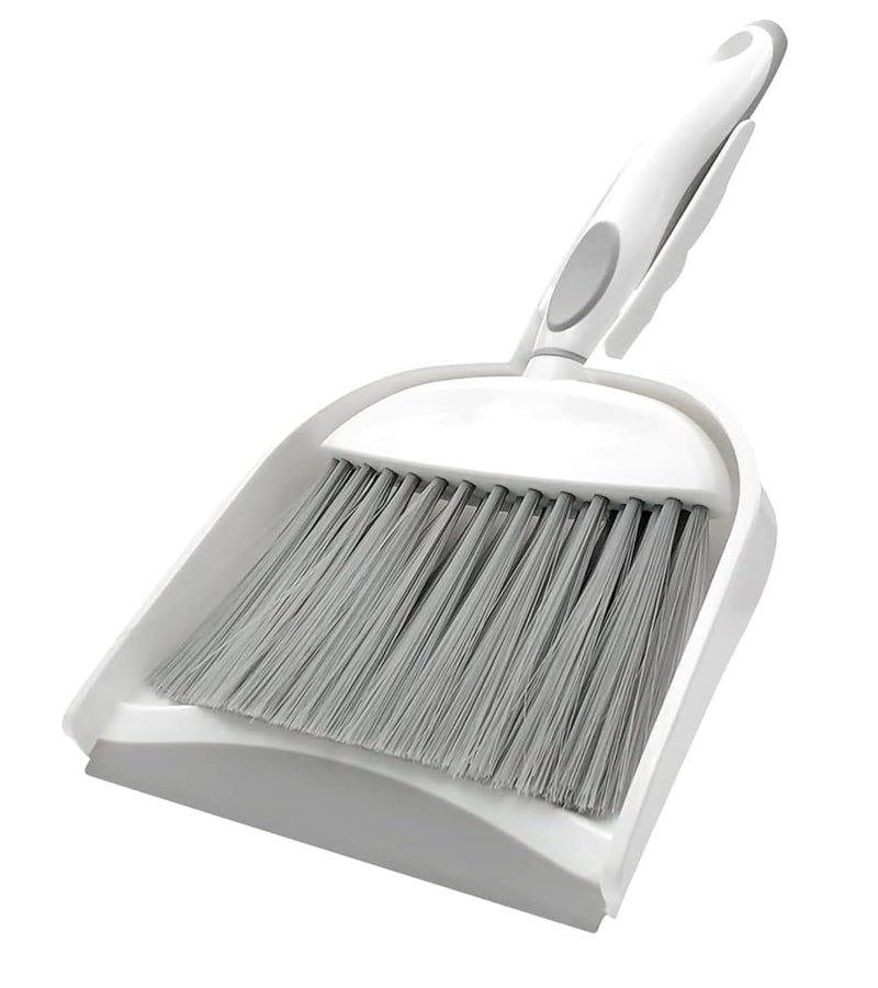 Premsons ® Compact Dustpan and Brush Set with Soft Bristles | Snap-On Design & Ergonomic Handle for Home, Kitchen, Office, and Tabletop Cleaning - Image 1