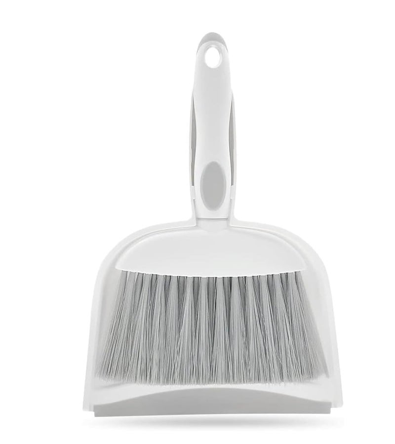 Premsons ® Compact Dustpan and Brush Set with Soft Bristles | Snap-On Design & Ergonomic Handle for Home, Kitchen, Office, and Tabletop Cleaning - Image 2
