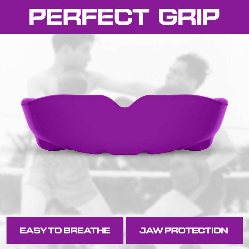 BFS IMPEX Sports Mouth Guard for Kids,Youth,Boys,Girls,Child Teen Mouthguard with Case (BPA Free) for Boxing, Martial Arts,MMA Karate,Lacrosse,Football,Soccer and All Contact Sports (Purple) - Image 3
