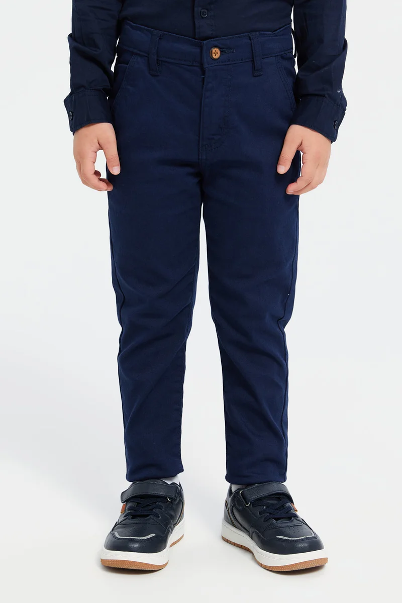 Redtag Boys Navy Chino Trousers