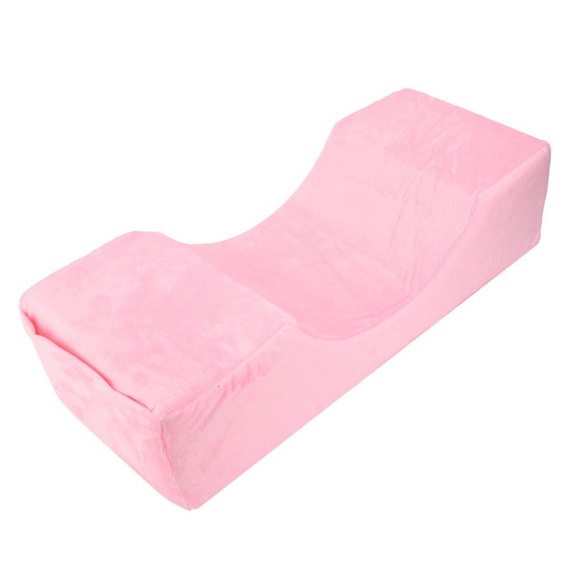 Eyelash Extension Pillow: Pinkish High Elasticity Sponge Core - Ergonomic Curved Design, Soft Skin-Friendly Cover, Detachable For Easy Cleaning U Shaped Pillow for Professional Beauty Salons Home Use - Image 3