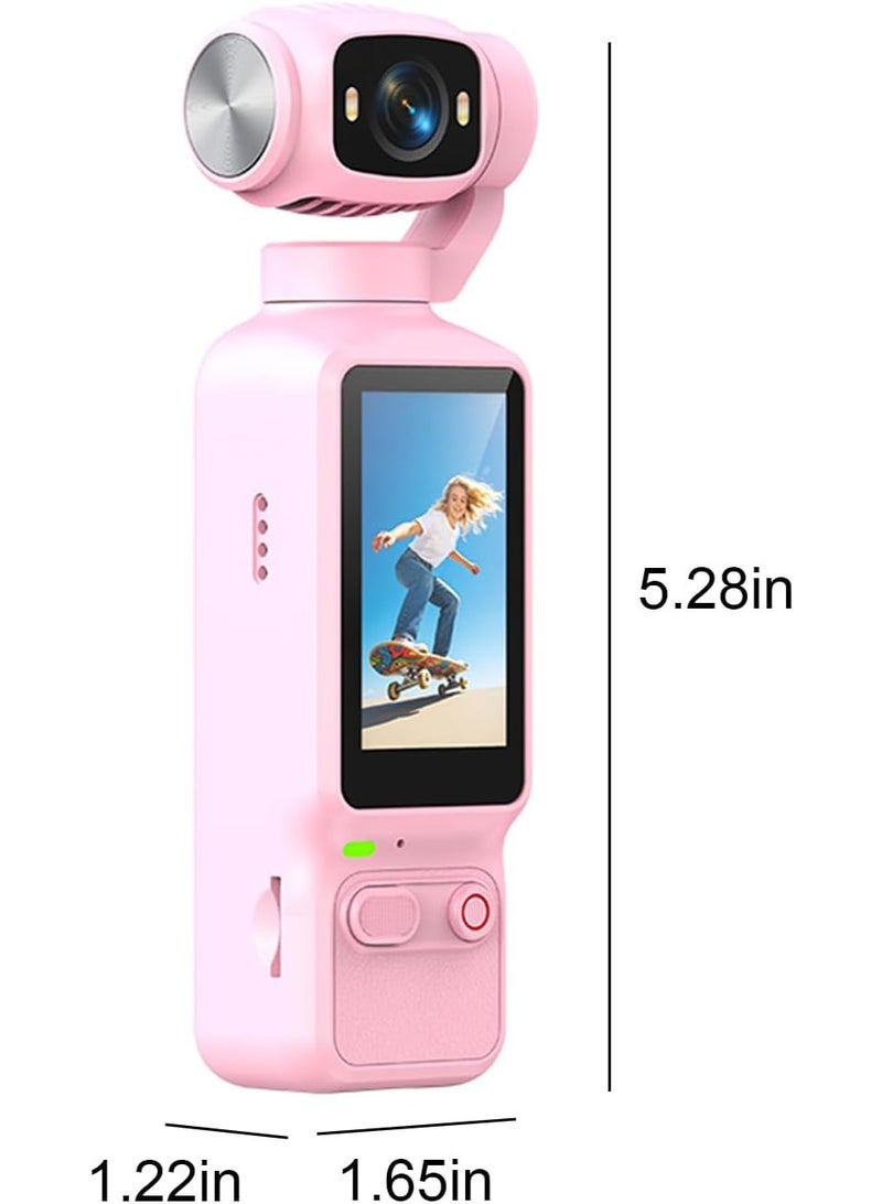 TIGER 4K HD Handheld Video Camera with 180 Degree Rotating Lens, Pocket Action Camera, Portable Digital Camcorder, Rechargeable Video Recorder for Cycling, Travel, Sports, Hiking, Camping, Vlogging, Outdoor Activities, Compact Everyday Camera - Image 3