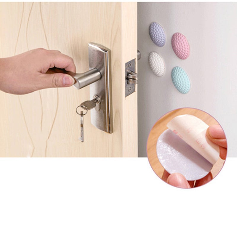 20PCS Thickening Mute Door Rear Wall Shape Rubber Anti-Collision Pad Safe Door Handle Lock Wall Sticker (Mixed Color) - Image 3