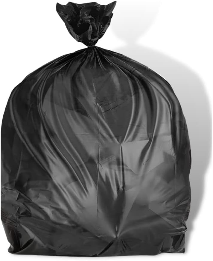 Plasticplace 12-16 Gallon Trash Count │ 0.8 Mil │ Black Garbage Can Liners │ 24" x 32" (500 Case), 24x32 Inch (Pack of 500) - Image 3