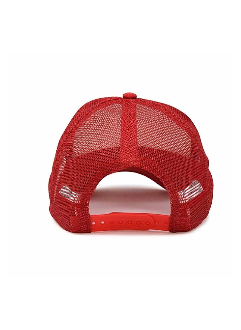 Generic UAE Celebrating National Day 5 panel truckers cap in polyester with adjustment plastic snap closure | Mesh Baseball Cap|Outdoor Fishing Hat | for Men and Women  - Image 5