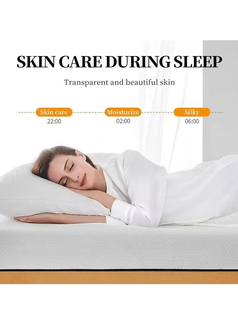 BIOAOUA 20pcs Rice Raw Pulp Sleeping Masks Brightening Firming Moisturizing Face Mask skincare Sleep Facial Masks - Image 4