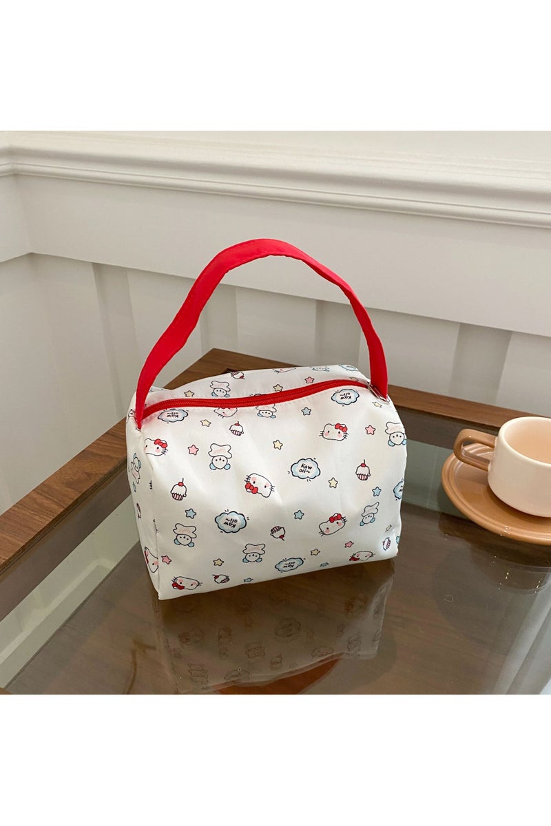 حقيبة كلاتش بتصميم جديد من القطن الفقاعي، حقيبة مستحضرات تجميل محمولة بسعة كبيرة، حقيبة أدوات الزينة، حقيبة تخزين ثلاثية الأبعاد، حقيبة يد فائقة الجمال - Image 1