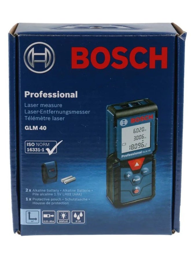 BOSCH Bosch GLM 40 – Digital Laser Distance Measurer up to 40m Precision - Image 2