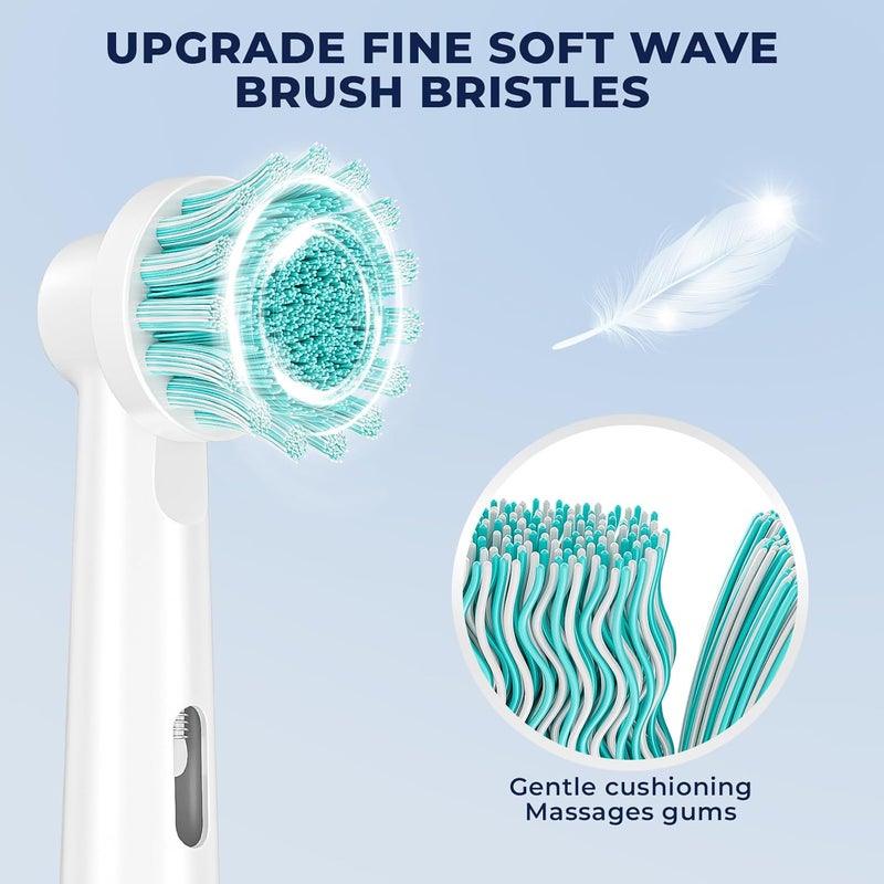 valuabletry Sensitive Gum Care Replacement Toothbrush Heads for Oral B Electric Toothbrushes, 8 Pack - Image 3