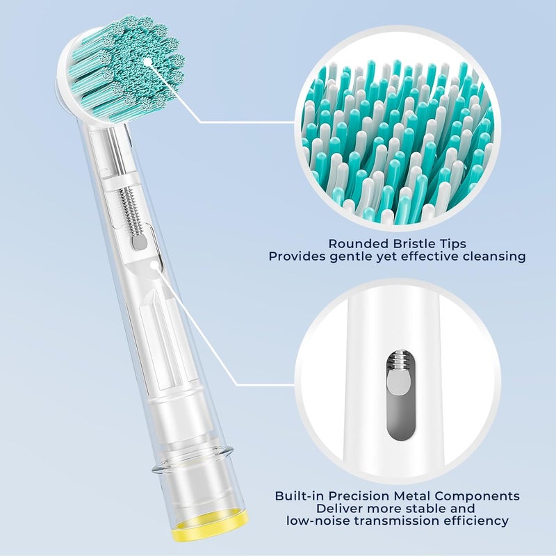 valuabletry Sensitive Gum Care Replacement Toothbrush Heads for Oral B Electric Toothbrushes, 8 Pack - Image 4