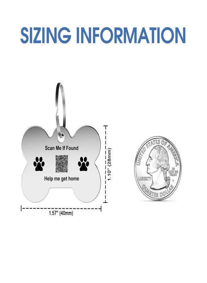TechMark Stainless Steel Pet Tag | Easy-to-use Tag with QR Code | Modifiable Pet Online Profile | Emergency Contacts | No Subscription or Fees | Laser Engraved & Clear | Waterproof & Durable - Image 5
