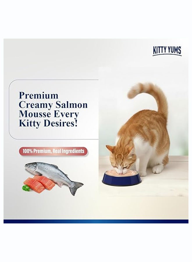 Kitty Yums Salmon Mousse Cat 80gm – Pack of 24 - Image 3