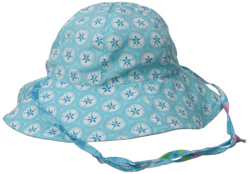 i play Baby Girls' Mod Brim Sun Protection Hat, Aqua, Newborn(0-6 Mo) - Image 2