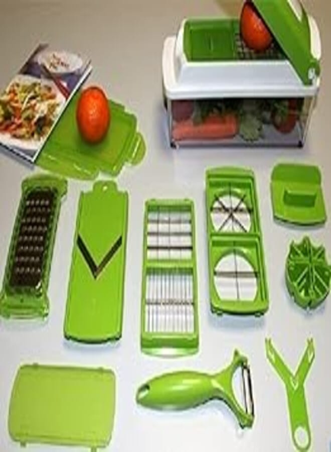OR 12 pcs/set cutting tools cutting salad machine household cutting tools multi-purpose cutting device stainless steel multi-purpose cutting device, grater kitchen slicer sliced potato silk grater